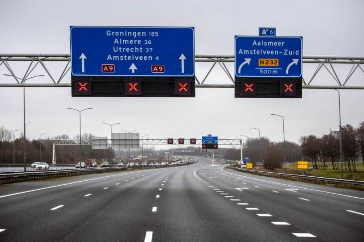 Afsluiting A9 komend weekend