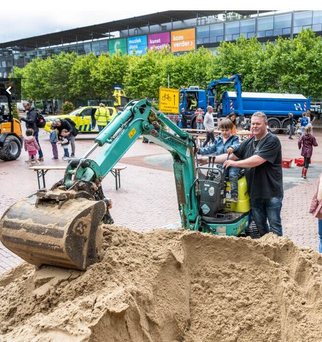 Sucesvolle dag van de bouw