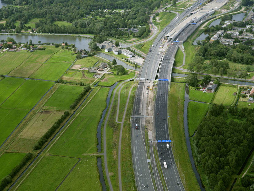luchtfoto A9 Gaasperdammerweg